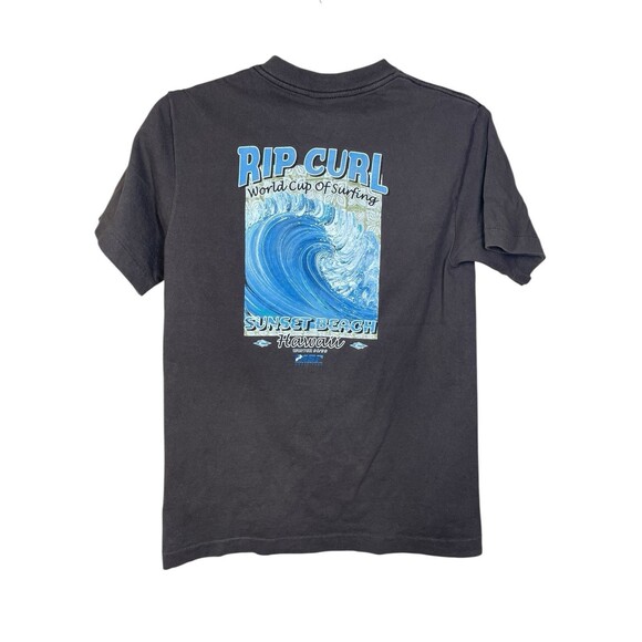 Vintage Y2K Rip Curl Surf Rare Big Logo Beach‎ Skateboarding T-Shirt Brown Small - Picture 2 of 11